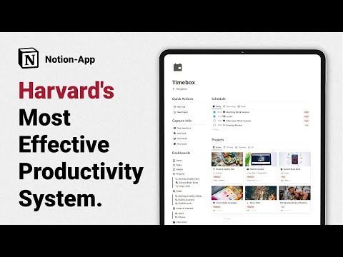 Timeboxing Notion Template: Harvard's Most Effective Productivity System