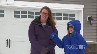 Families recreate April blizzard pictures