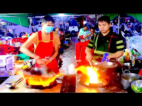 Amazing Wok Skill Master! Super Speed Cooking with Extreme Powerful Fire | Wok Skills in Cambodia