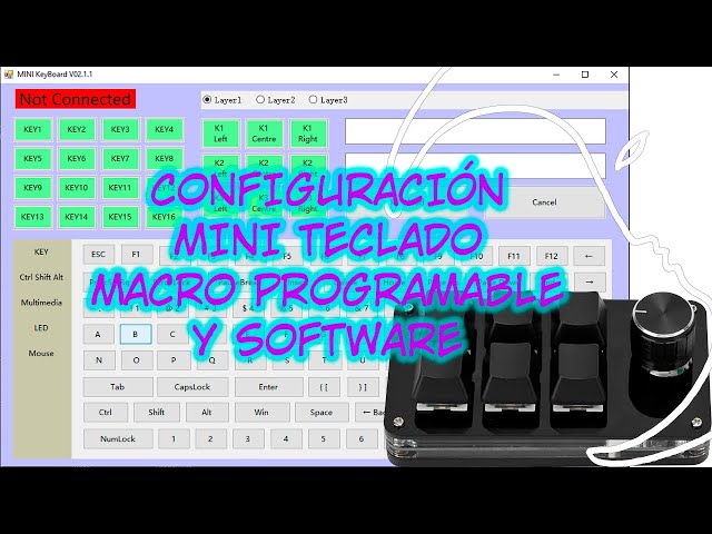 Vídeo relacionado con SinLoon Mini teclado programable de 3 teclas para copiar y pegar con luz LED, teclado macro mecánico de intercambio en caliente para trabajar y jugar