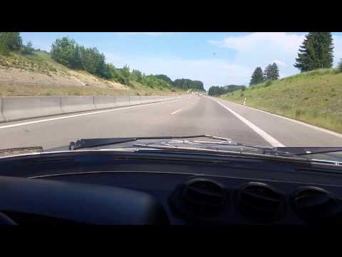 Ferrari 400 cruising on the Autobahn
