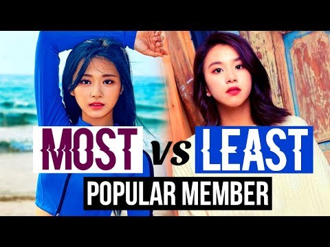 MOST VS LEAST POPULAR MEMBER IN KPOP GROUPS (BTS, EXO, BLACKPINK, GOT7, NCT, TWICE, and more...)