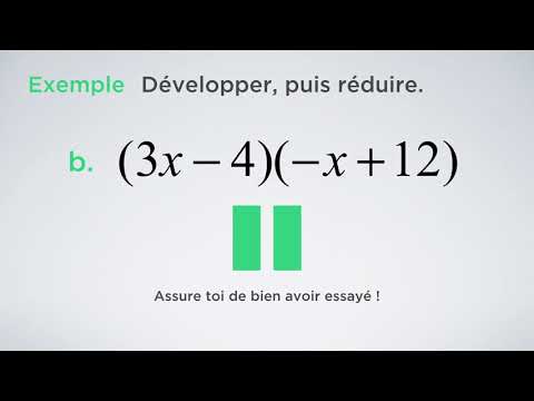 Développer avec la double distributivité