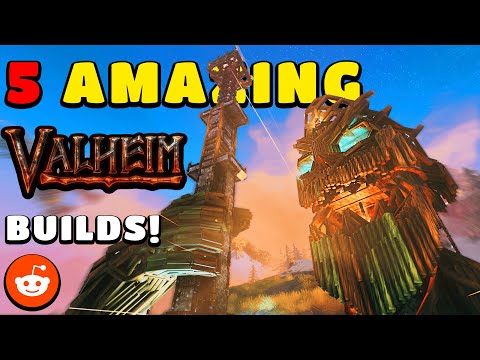 REACTING TO 5 AWESOME VALHEIM BUILDS ON REDDIT | Valheim Build Showcase #5