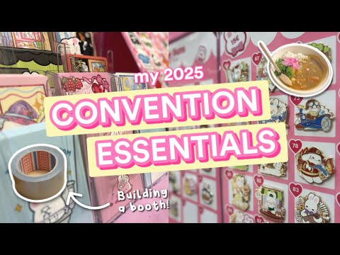 2025 Artist Alley Essentials for a smooth Booth Set-up | J-popcon Con Crunch