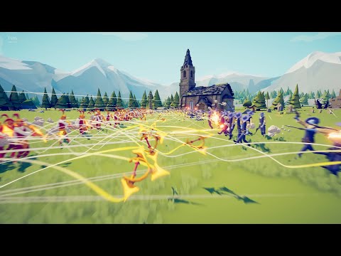 TABS 100 vs 100 RANGED TOURNAMENT - Totally Accurate Battle Simulator