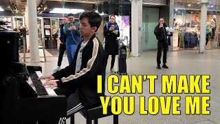 When I Play I Can't Make You Love Me on Train Station Piano | Cole Lam