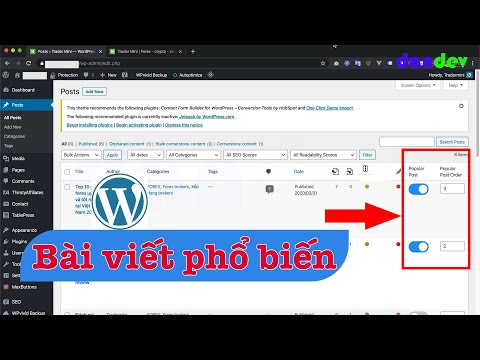 , title : 'Quản trị bài viết phổ biến với list bài viết trong admin wordpress |dandev'