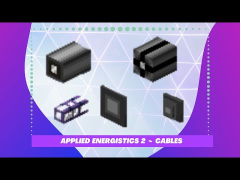 Minecraft Mod Tutorial ~ Applied Energistics 2  or AE2 ~ 1.15.2 All About the  Different Cables