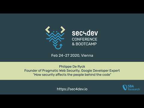 sec4dev 2020 – Keynote: How security affects the people behind the code