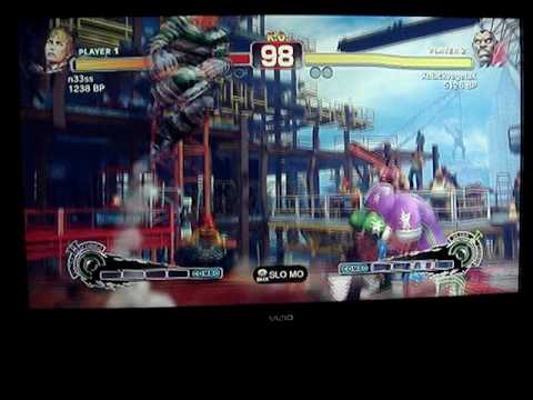 SSF4: XblackvegetaX (Rog) vs n33ss (Cody) - GAF Endless Battle Mode Set 3