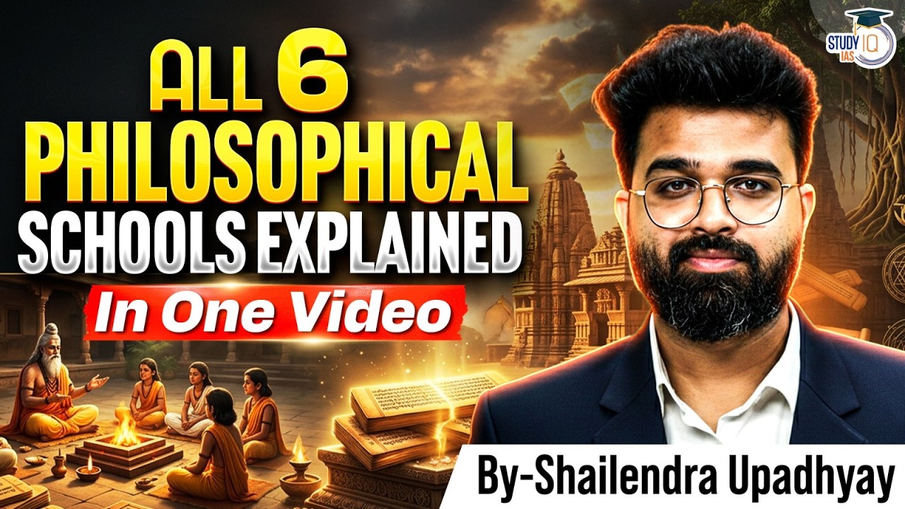 All 6 Philosophical Schools Explained in One Video | Shad Darshana Made Easy | StudyIQ IAS