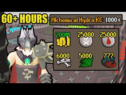 60+ Hours of Alchemical Hydra | UIM Collection Log Completionist (#54) [OSRS]