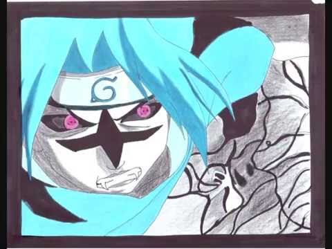 How To draw Sasuke Curse Mark