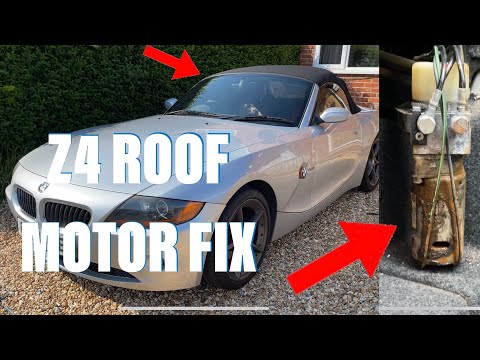 BMW Z4 convertible roof fix and motor relocation