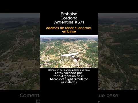 Embalse, Cordoba desde el Microsoft Flight Simulator #embalse #cordoba #msfs #joaha45 #argentina