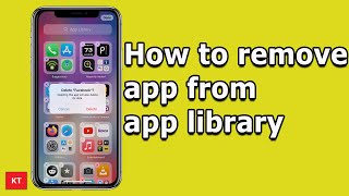 How to remove app from app library (iPhone)