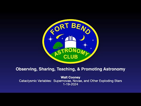 FBAC January 2024 - Walt  Cooney - Cataclysmic Variables