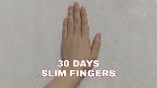 I did a slim fingers workout for 30 days #shorts