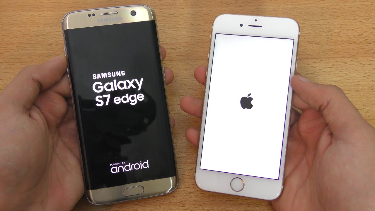 Samsung Galaxy S7 Edge vs iPhone 6S - Speed Test (4K)