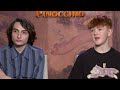 Why Gregory Mann Was Thrilled To Work With Finn Wolfhard In Pinocchio