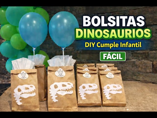 Vídeo relacionado con OH YEAH - 30 Bolsas para Chuches Dinosaurios- 18 x 37 cm - Biodegradables y Reciclables - Cumpleaños, Fiestas Temáticas Dinosaurios, Galletas y Regalos - INCLUYE CIERRE