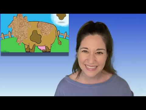 Ms. Marci's Cow Farm Animal Puzzle for Toddlers & Late Talkers Receptive Expressive Language