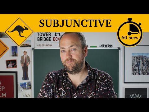 The subjunctive | 60-second grammar | Canguro English