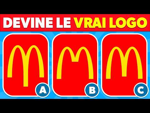 Devine le Vrai LOGO...! ✅🤔 | 55 Logos Célèbres | Quiz Logo 2025 👀