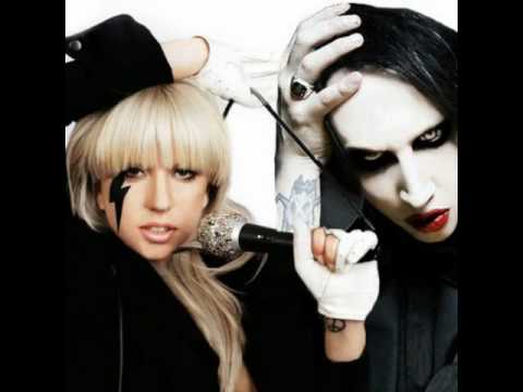 lady gaga and Marilyn Manson