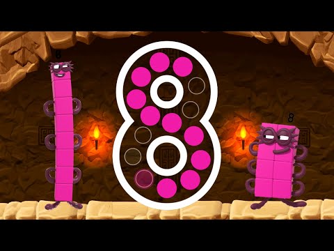 Numberblocks 8 Number Magic Run - Meet the Number Eight with Numberblocks | CBeebies Go Explore Game