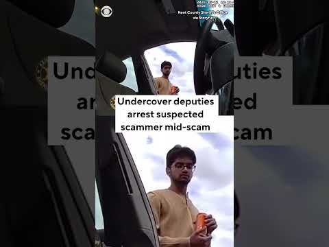 Undercover deputies arrest a man during a sting operation involving an alleged scam #shorts