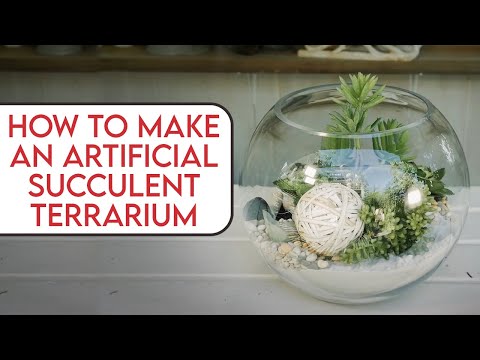 How to make an Artificial Succulent Terrarium | Floristry Tutorial