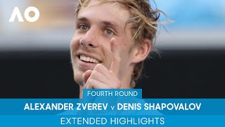 Alexander Zverev v Denis Shapovalov Extended Highlights (4R) | Australian Open 2022
