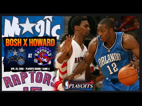 NBA Duel: Chris Bosh vs Dwight Howard - 2008 Playoffs Round 1 Game 4 Orlando Magic @ Toronto Raptors