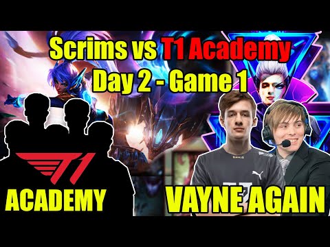 Nemesis and LS Scrims vs T1 Academy Day 2 - Game 1 | Nemesis Vayne again |Nemesis/LS stream higlight