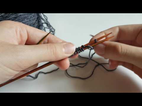 Comment faire un montage de maille à la turque (turkish cast on)