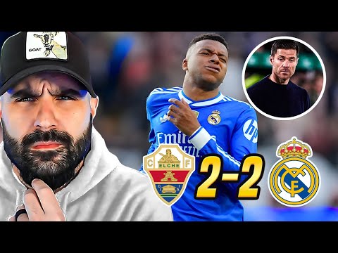 REAL MADRID EMBARRASSING PERFORMANCE AGAIN 2-2 ELCHE | 5 POINT LEAD BOTTLED