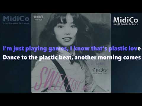 Mariya Takeuchi 竹内 まりや Plastic Love (Karaoke Male Key) English/Romaji/JP