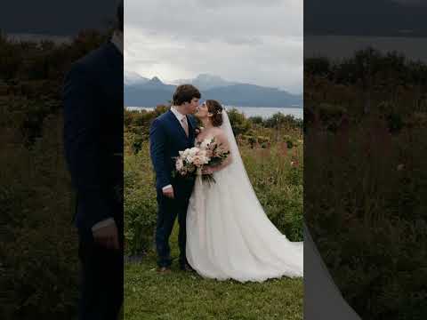 Alaska wedding at a peony farm in Homer! Beautiful day and epic florals!