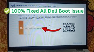 How to Fix Hard Drive Not Installed In Dell Laptop/PC | Fix Dell Boot Issue Windows 11/10/8/7