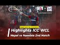 Nepal vs Namibia  2nd Match ICC WCL 2016 Highlights. Nepal won by 3 wickets. Paras Khadka Century .