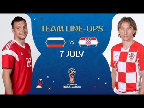 LINEUPS – RUSSIA V CROATIA - MATCH 59 @ 2018 FIFA World Cup™