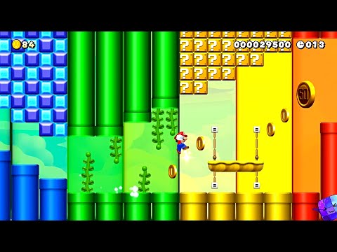 Super Mario Maker 2 🔧 W7-2 Rainbow Run 🔧 MarioBro