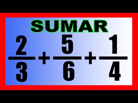 ✅👉 Suma de Fracciones con Diferente Denominador 3 Cifras