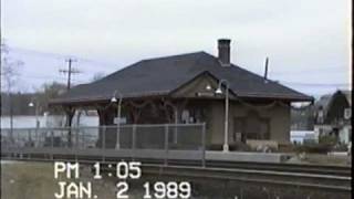 preview picture of video 'Amtrak #168 Mystic, CT 1-2-89'