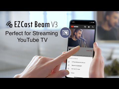 EZCast Beam V3 projector - Perfect for Streaming YouTube TV