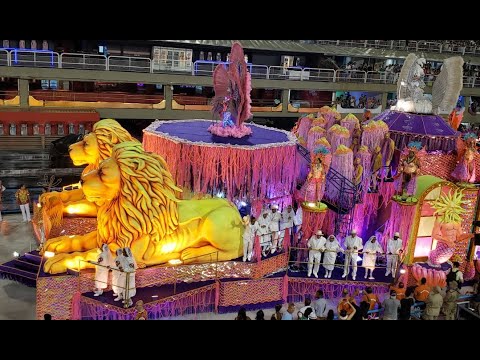 ESTÁCIO DE SÁ 2019 - LATERAL DA ALEGORIA 01 - ABRE ALAS - CATEDRAL AGUÁTICA