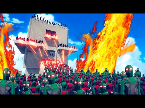 LOS ZOMBIES INVADEN EL LABORATORIO SECRETO | TOTALLY ACCURATE BATTLE SIMULATOR