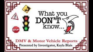 Best Practices for DMV & Motor Vehicle Reports